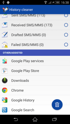 Screenshot of the application History Cleaner - #4