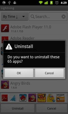 Screenshot of the application Lightning (Root) - #3