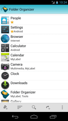 Screenshot of the application Folder Organizer lite - #1