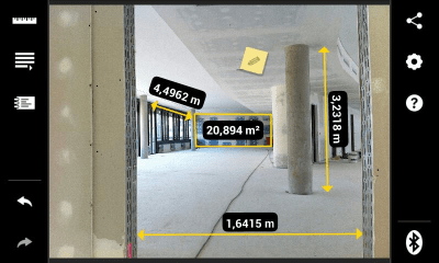 Screenshot of the application Bosch GLM measure&document - #1