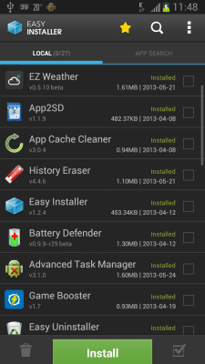 Screenshot of the application Easy Installer - #1