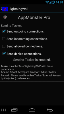 Screenshot of the application LightningWall - #5