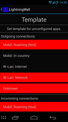 Screenshot of the application LightningWall - #6