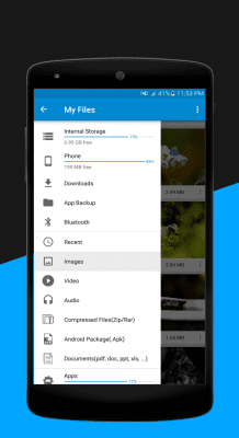 Screenshot of the application MyFile - #1