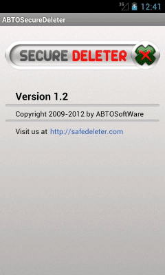 Screenshot of the application Secure Deleter Free - #4