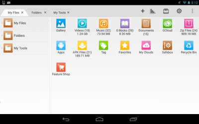 Screenshot of the application File Expert HD with Clouds - #9