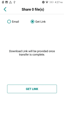 Screenshot of the application ProntoShare - #5