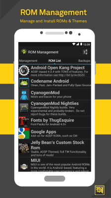 Screenshot of the application ROM Toolbox Lite - #1