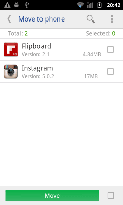 Screenshot of the application Move to SDCard - #4