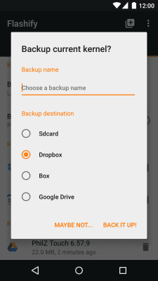 Screenshot of the application Flashify (for root users) - #4