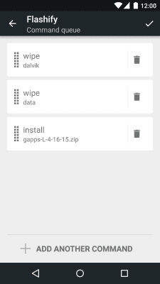 Screenshot of the application Flashify (for root users) - #5