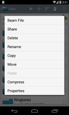 Screenshot of the application NFC File Transfer - #4