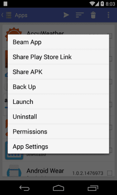 Screenshot of the application NFC File Transfer - #7