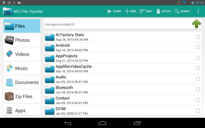 Screenshot of the application NFC File Transfer - #17