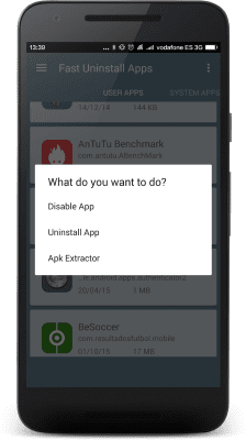 Screenshot of the application Fast Uninstall Apps - #3