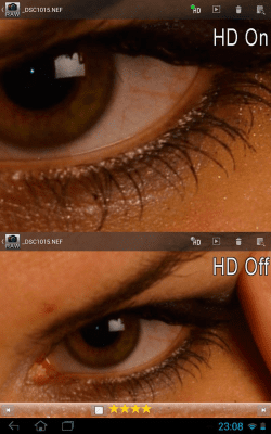 Screenshot of the application RawVisionDemo - #3