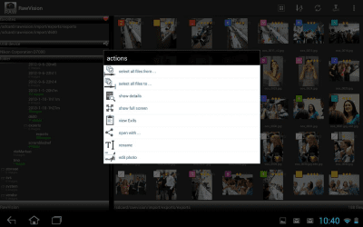 Screenshot of the application RawVisionDemo - #6
