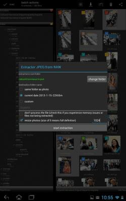 Screenshot of the application RawVisionDemo - #8