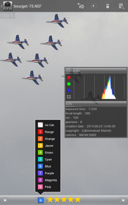 Screenshot of the application RawVisionDemo - #10