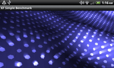 Screenshot of the application KFS OpenGL Benchmark - #2
