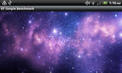 Screenshot of the application KFS OpenGL Benchmark - #3