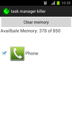 Screenshot of the application task manager killer - #1