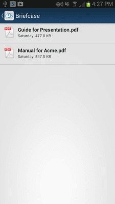 Screenshot of the application iManage Share - #5