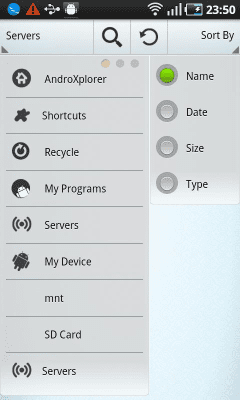 Screenshot of the application AndroXplorer - #4