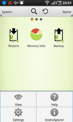 Screenshot of the application AndroXplorer - #5
