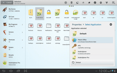 Screenshot of the application AndroXplorer - #8