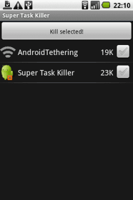 Screenshot of the application Guardam Super Task Killer - #2