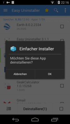 Screenshot of the application Easy Uninstaller - #6