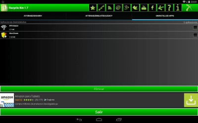 Screenshot of the application Android Recycle Bin beta - #7