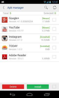 Screenshot of the application User app uninstaller - #2