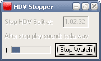 Screenshot of the application HDV Stop - #1