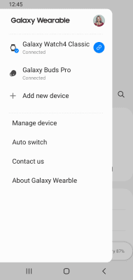 Screenshot of the application Galaxy Wearable (Samsung Gear) - #3