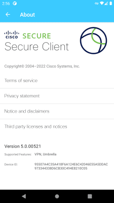 Screenshot of the application Cisco Secure Client-AnyConnect - #4