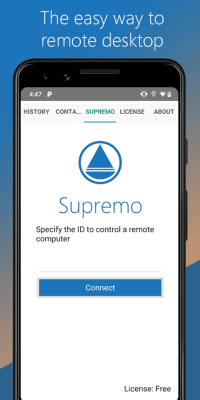 Screenshot of the application Supremo Remote Desktop - #1