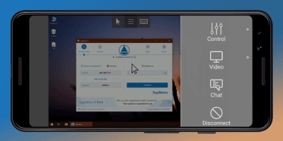 Screenshot of the application Supremo Remote Desktop - #4