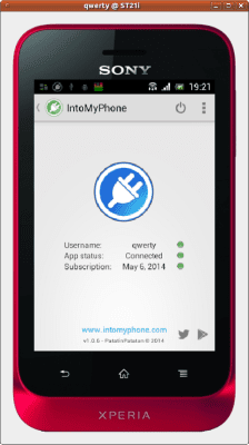 Screenshot of the application IntoMyPhone - #1