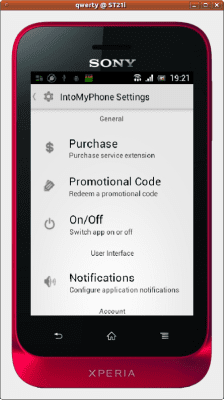 Screenshot of the application IntoMyPhone - #2