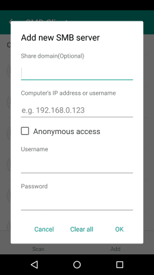 Screenshot of the application SMB Client plugin for FE - #3