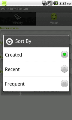 Screenshot of the application Wake Remote Lan - #4