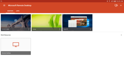 Screenshot of the application Microsoft Remote Desktop 8 - #11