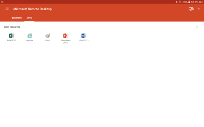 Screenshot of the application Microsoft Remote Desktop 8 - #14