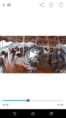 Screenshot of the application HTC RE - #5