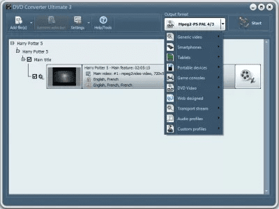 Screenshot of the application VSO Software DVD Converter - #1