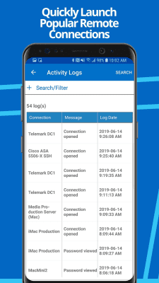 Screenshot of the application Remote Desktop Manager - #5
