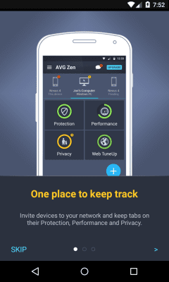 Screenshot of the application AVG Zen - #1