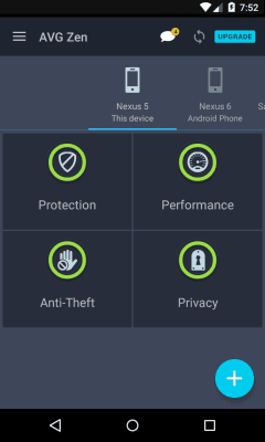 Screenshot of the application AVG Zen - #4